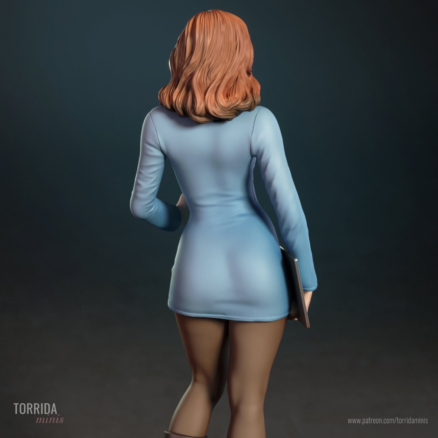 Beverly Crusher Sculpture (75mm to 500mm) - Unassembled/Unpainted/3D Print