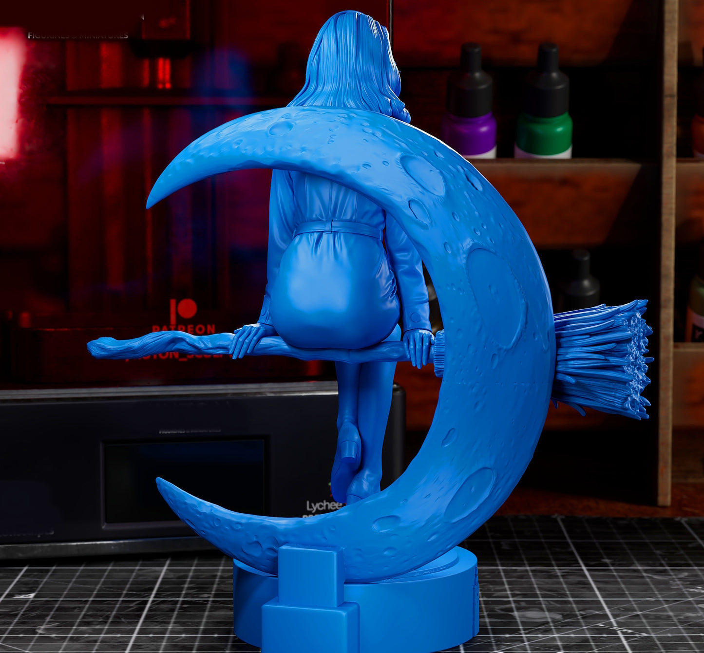 Bewitched Sculpture (75mm to 500mm) - Unassembled/Unpainted/3D Print
