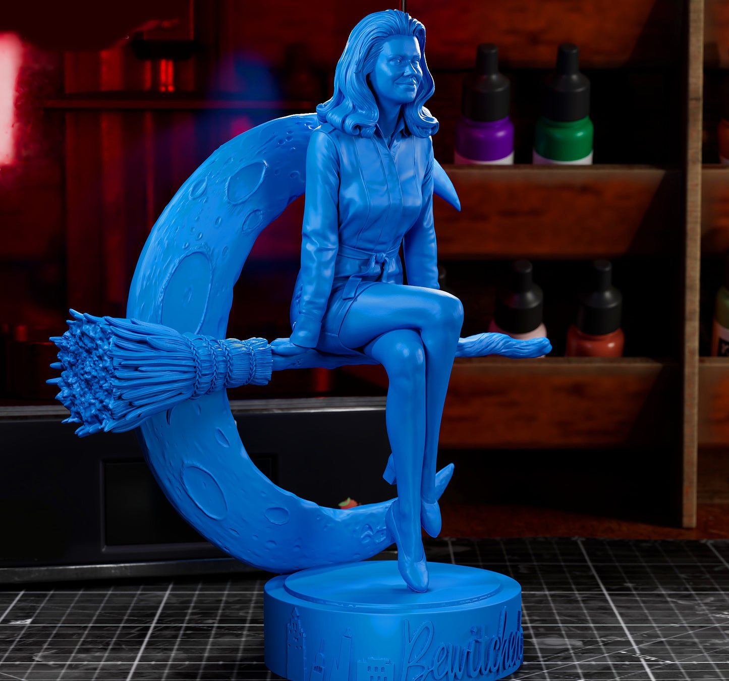Bewitched Sculpture (75mm to 500mm) - Unassembled/Unpainted/3D Print