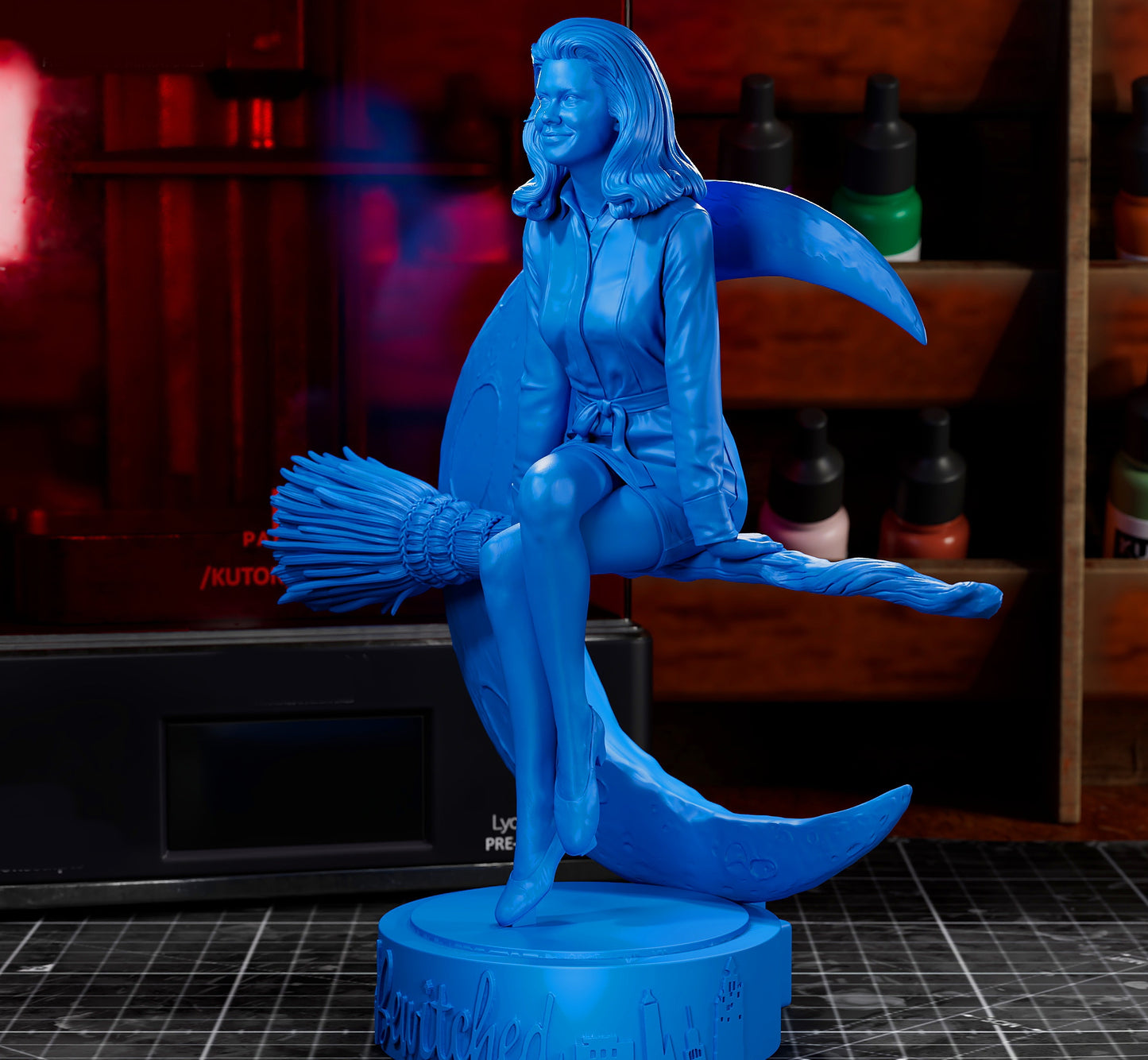 Bewitched Sculpture (75mm to 500mm) - Unassembled/Unpainted/3D Print