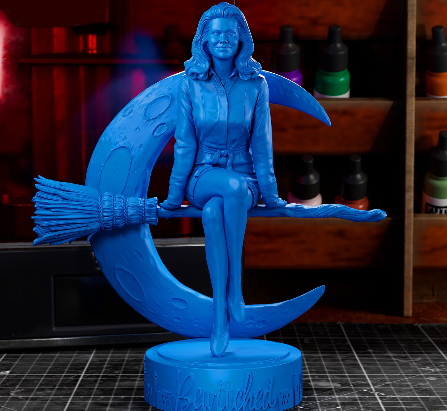 Bewitched Sculpture (75mm to 500mm) - Unassembled/Unpainted/3D Print