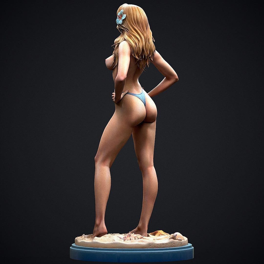 Bikini Girl Pin Up NSFW Sculpture (75mm to 500mm) - Unassembled/Unpainted/3D Print