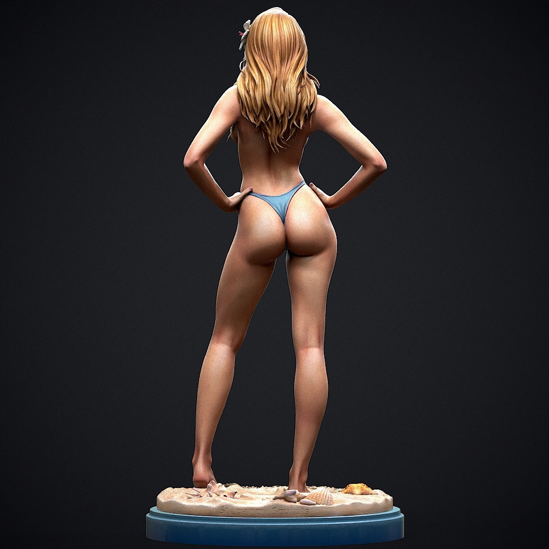 Bikini Girl Pin Up NSFW Sculpture (75mm to 500mm) - Unassembled/Unpainted/3D Print