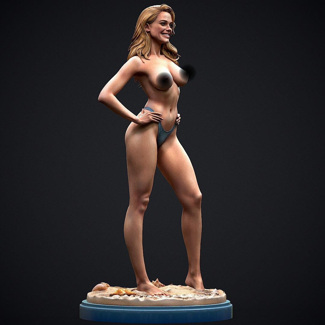 Bikini Girl Pin Up NSFW Sculpture (75mm to 500mm) - Unassembled/Unpainted/3D Print