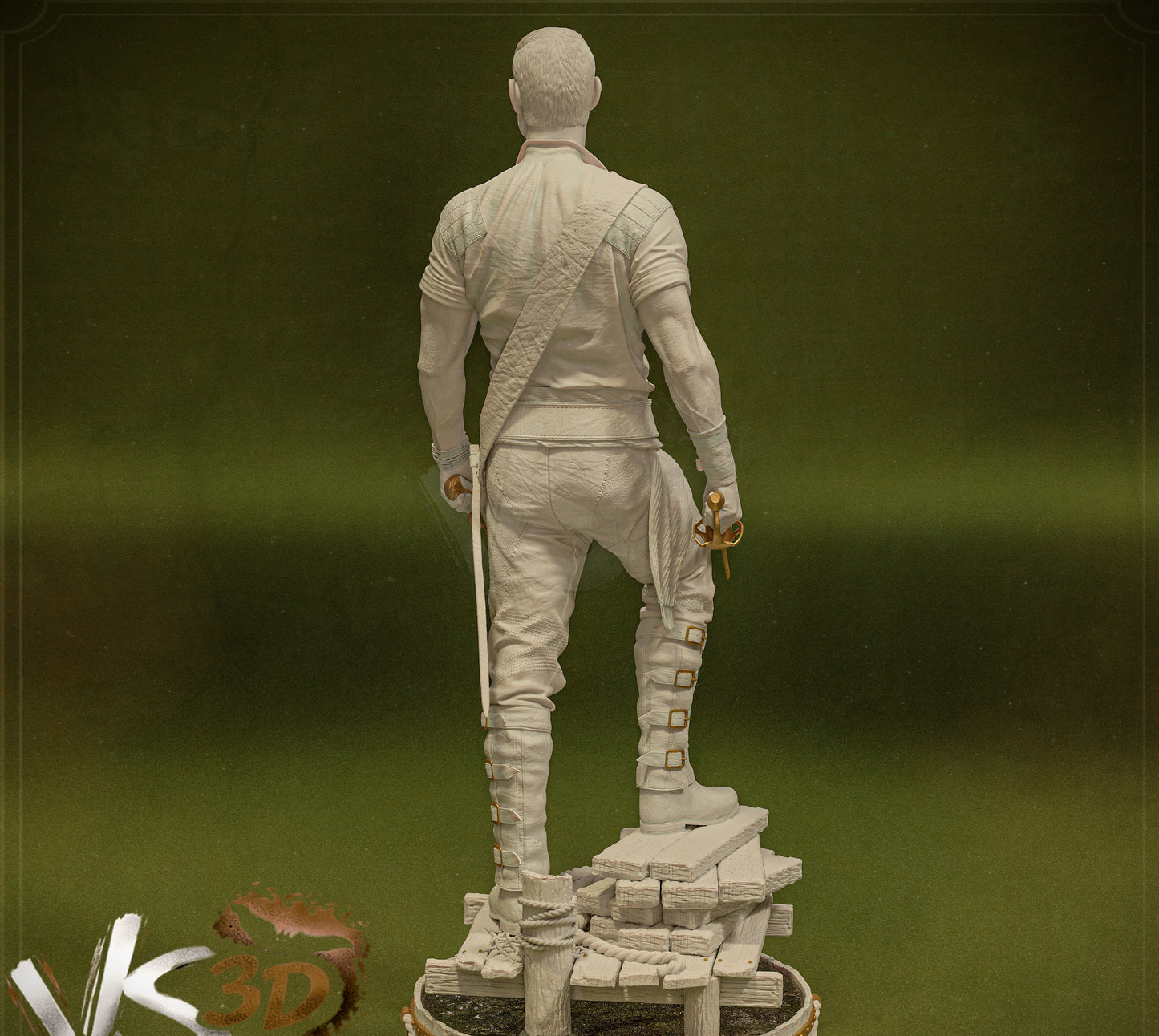 Billy Bones Sculpture (75mm to 500mm) - Unassembled/Unpainted/3D Print