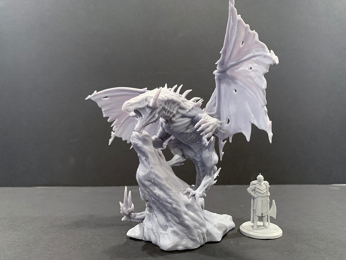 Black Dragon V2 - by Mini Monster Mayhem- Tabletop RPG Miniature - Roleplaying 3D Printed Fantasy Mini