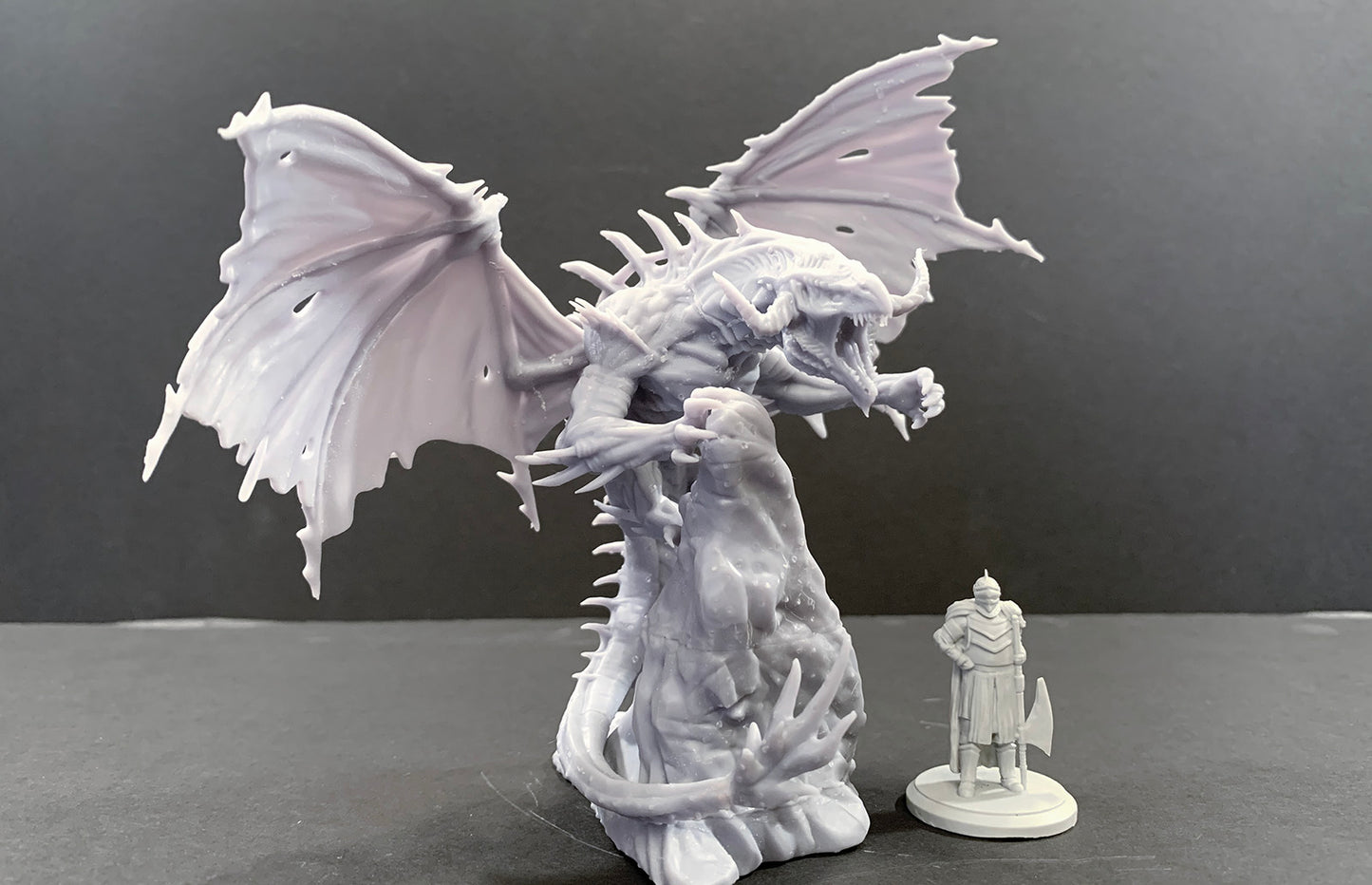 Black Dragon V2 - by Mini Monster Mayhem- Tabletop RPG Miniature - Roleplaying 3D Printed Fantasy Mini