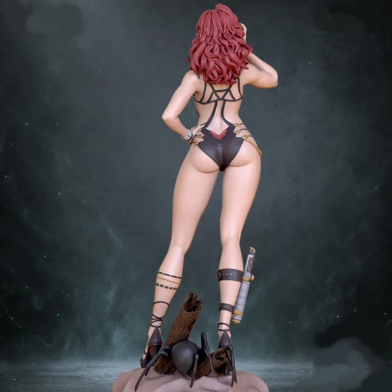 Aquatic Black Widow Sculpture (75mm - 300mm) - Unpainted - Unassembled - 3D Print