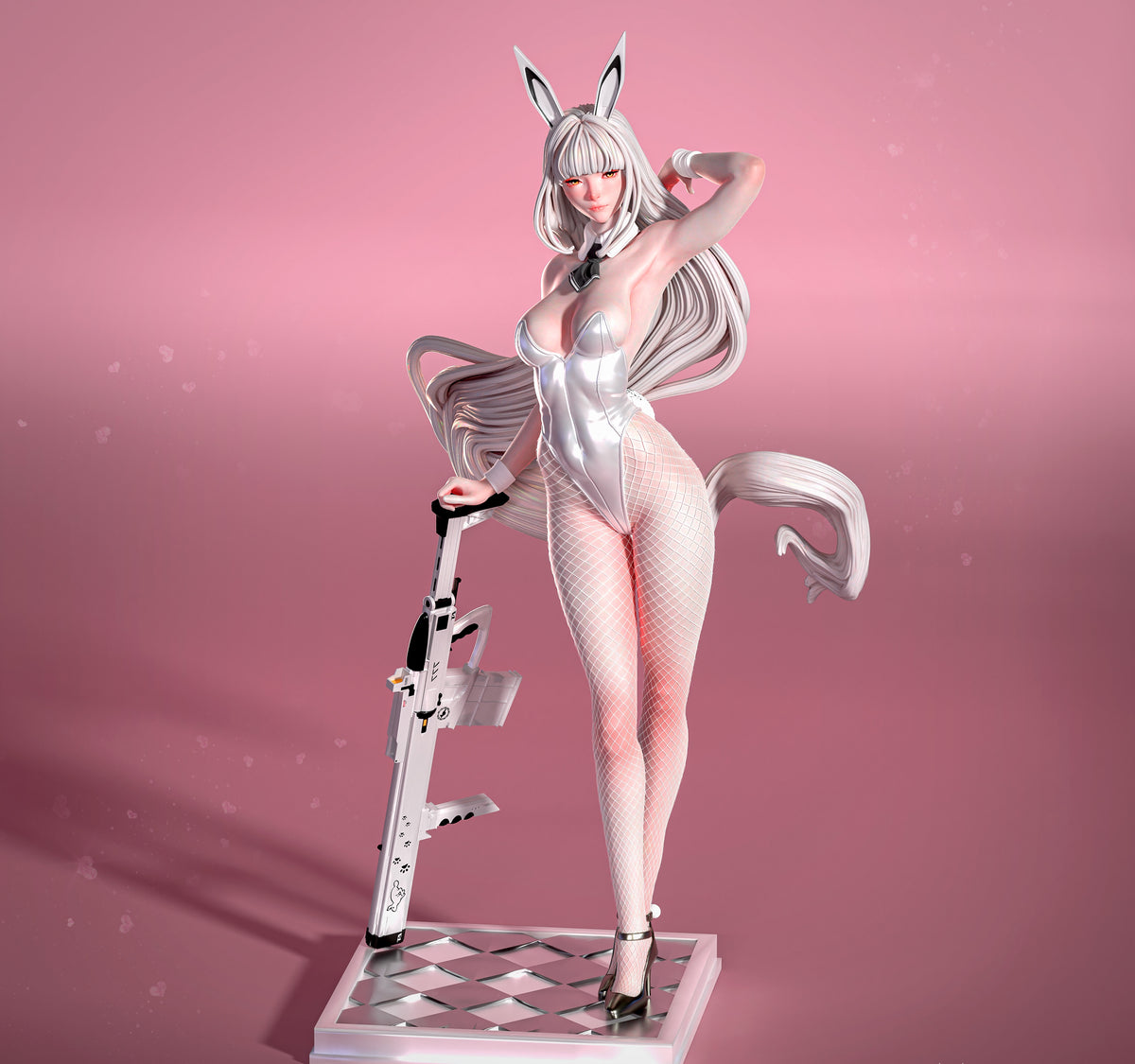 Blanc (Goddess of Victory: NIKKE) Sculpture(75mm to 500mm) - Unassembled/Unpainted/3D Print