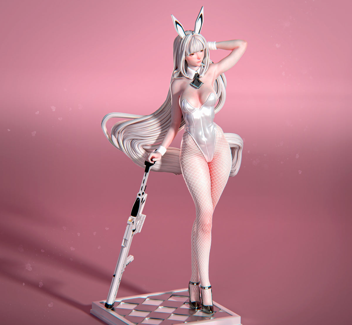 Blanc (Goddess of Victory: NIKKE) Sculpture(75mm to 500mm) - Unassembled/Unpainted/3D Print