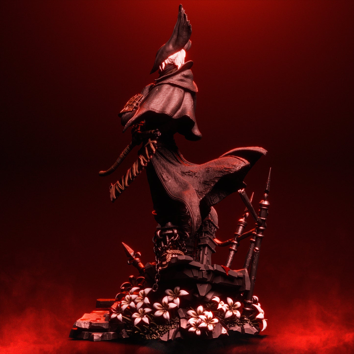 The Hunter Sculpture (75mm to 500mm) - Unassembled/Unpainted/3D Print