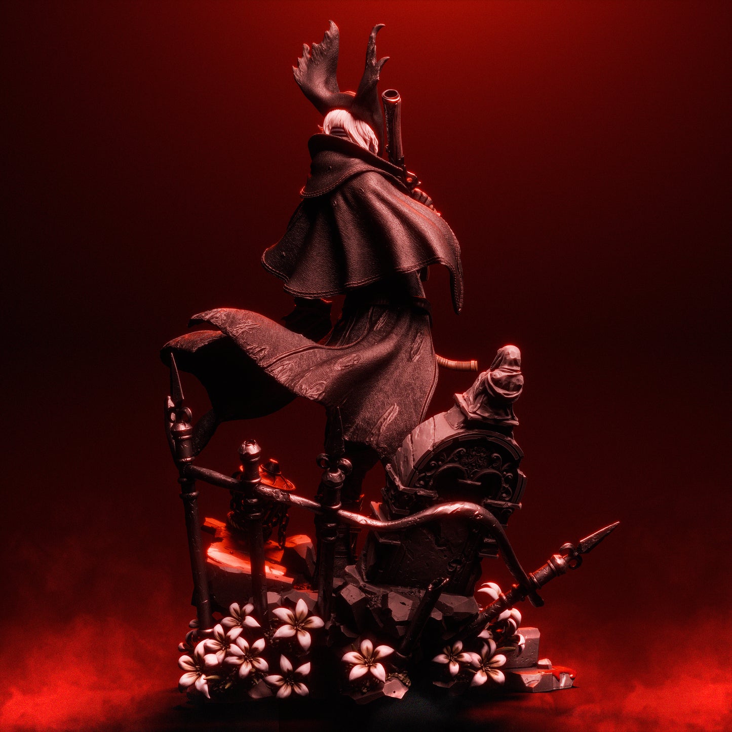 The Hunter Sculpture (75mm to 500mm) - Unassembled/Unpainted/3D Print