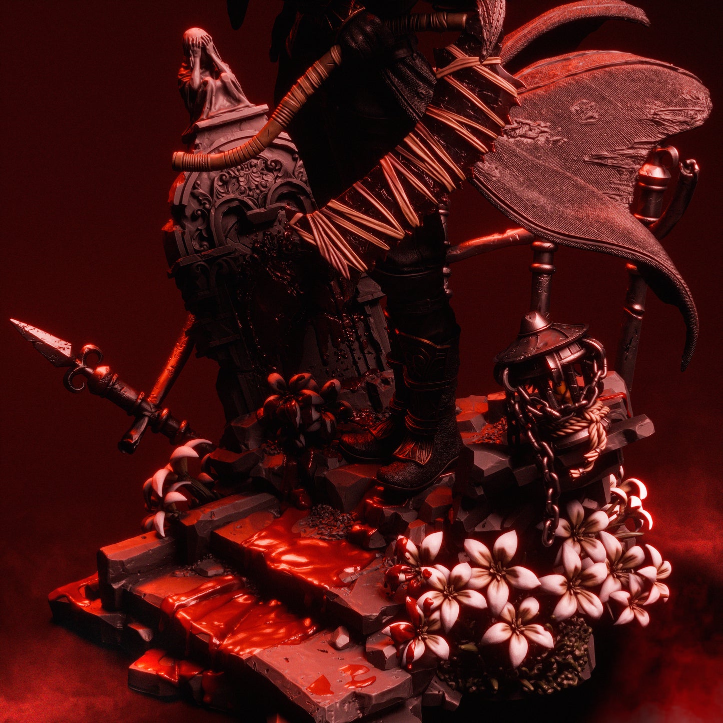 The Hunter Sculpture (75mm to 500mm) - Unassembled/Unpainted/3D Print