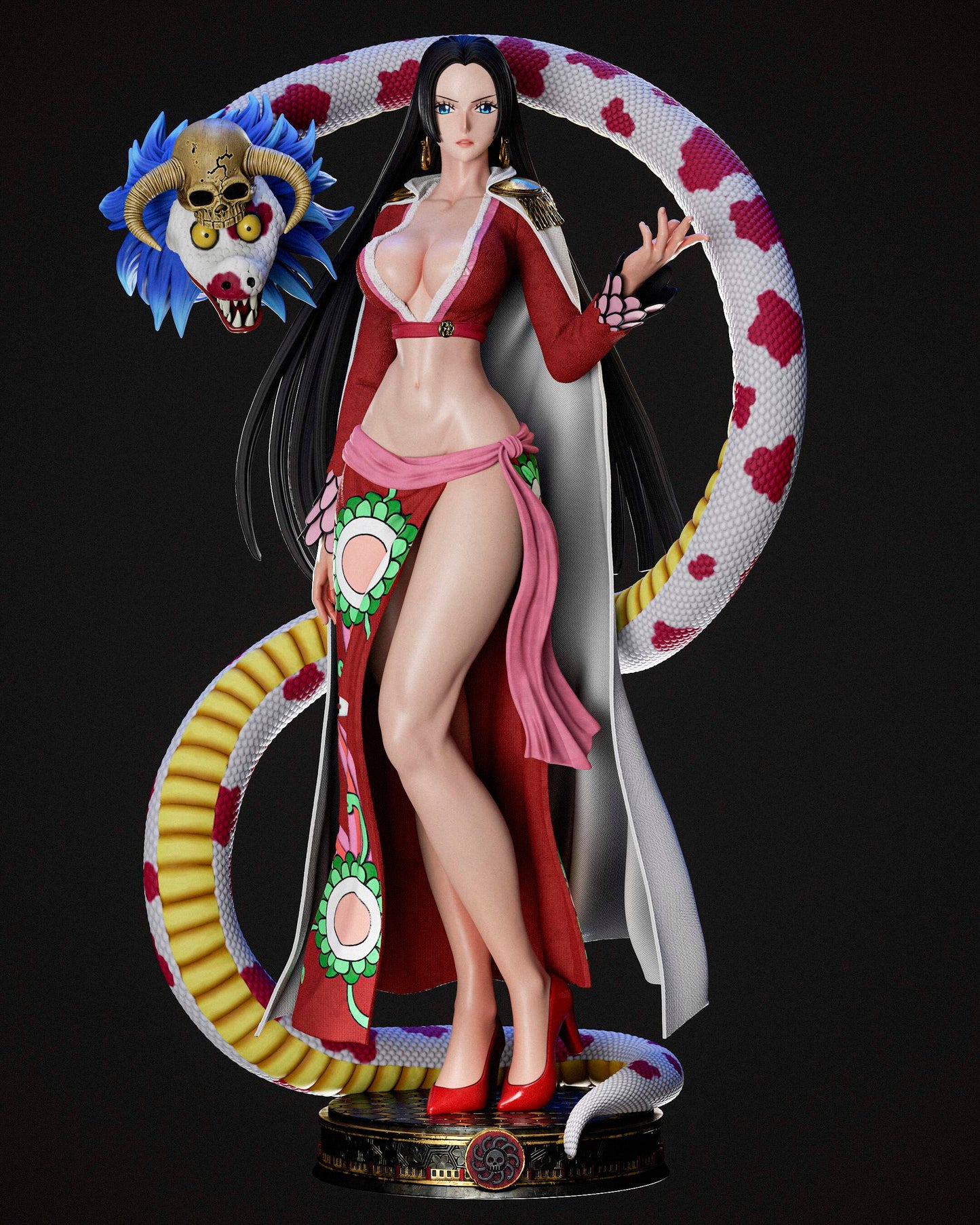 Boa Hancock Sculpture (75mm to 500mm) - Unassembled/Unpainted/3D Print