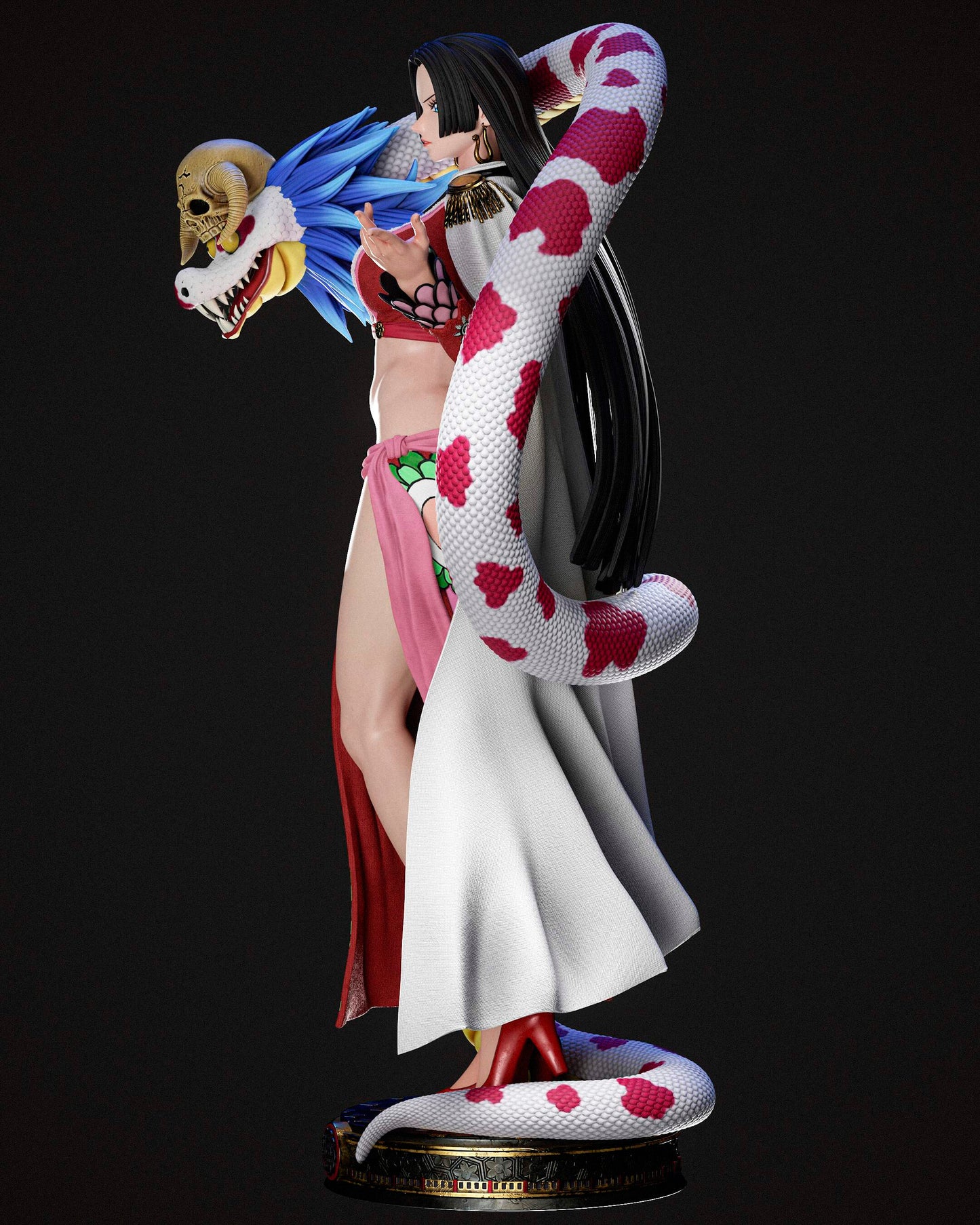 Boa Hancock Sculpture (75mm to 500mm) - Unassembled/Unpainted/3D Print