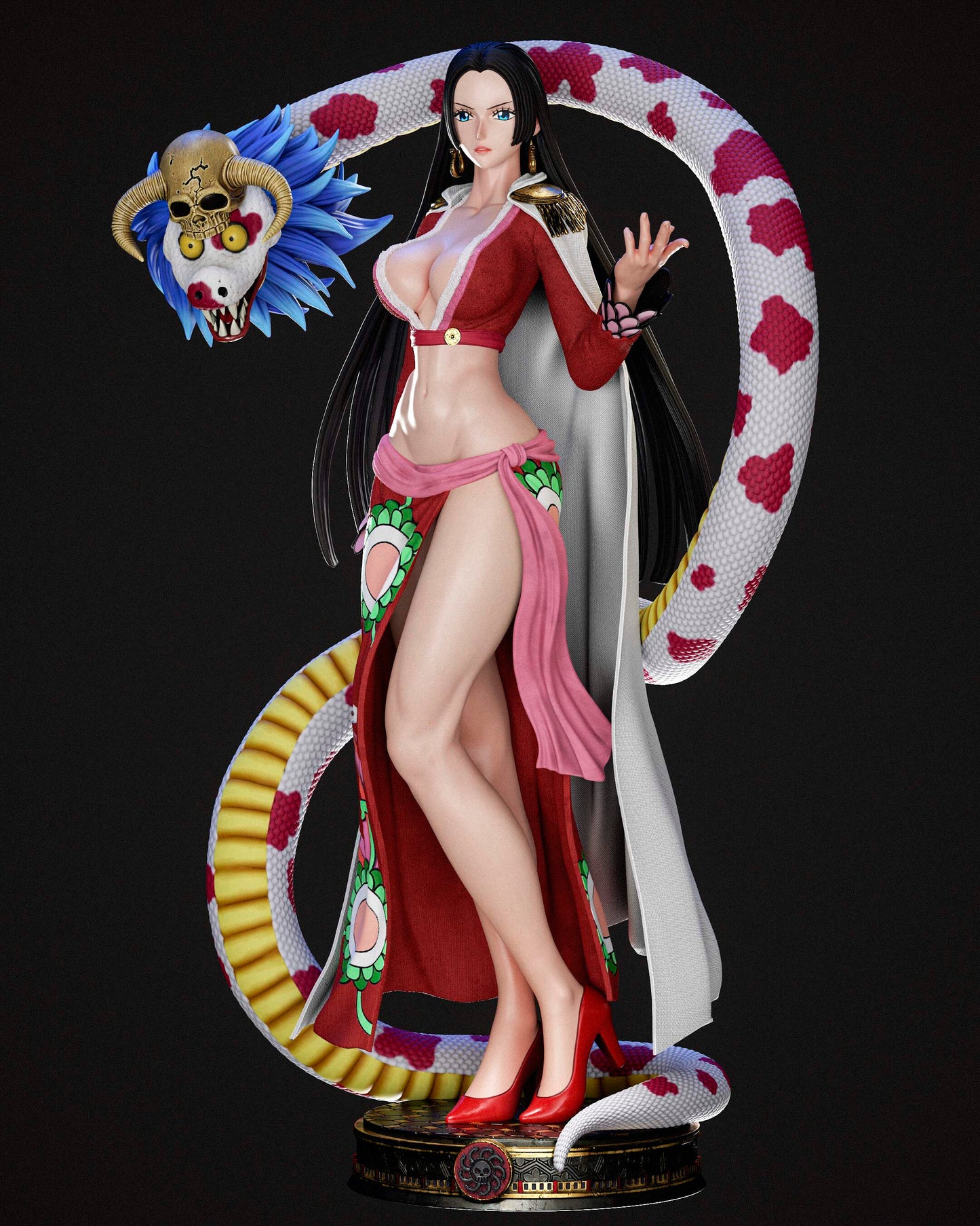 Boa Hancock Sculpture (75mm to 500mm) - Unassembled/Unpainted/3D Print