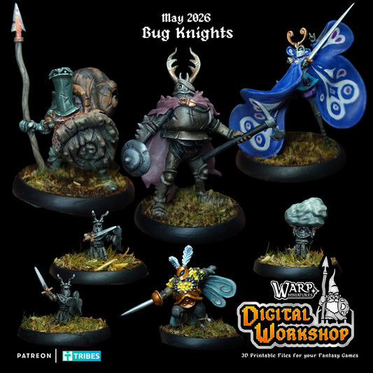 Bug Knights (x7) - TTRPG - Wargaming - Dungeons and Dragons