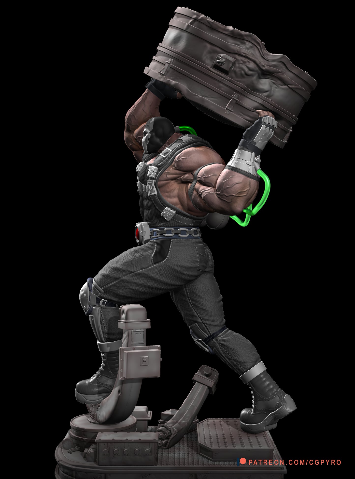 BANE: THE UNSTOPPABLE ENFORCER Sculpture(75mm to 500mm) - Unassembled/Unpainted/3D Print