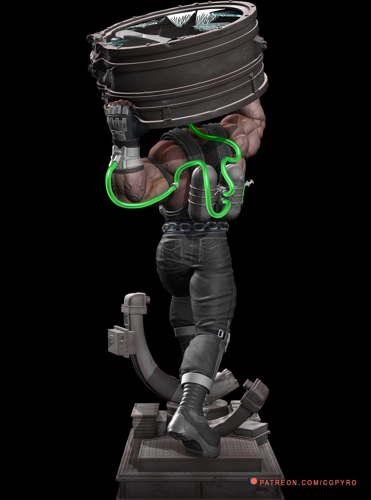 BANE: THE UNSTOPPABLE ENFORCER Sculpture(75mm to 500mm) - Unassembled/Unpainted/3D Print