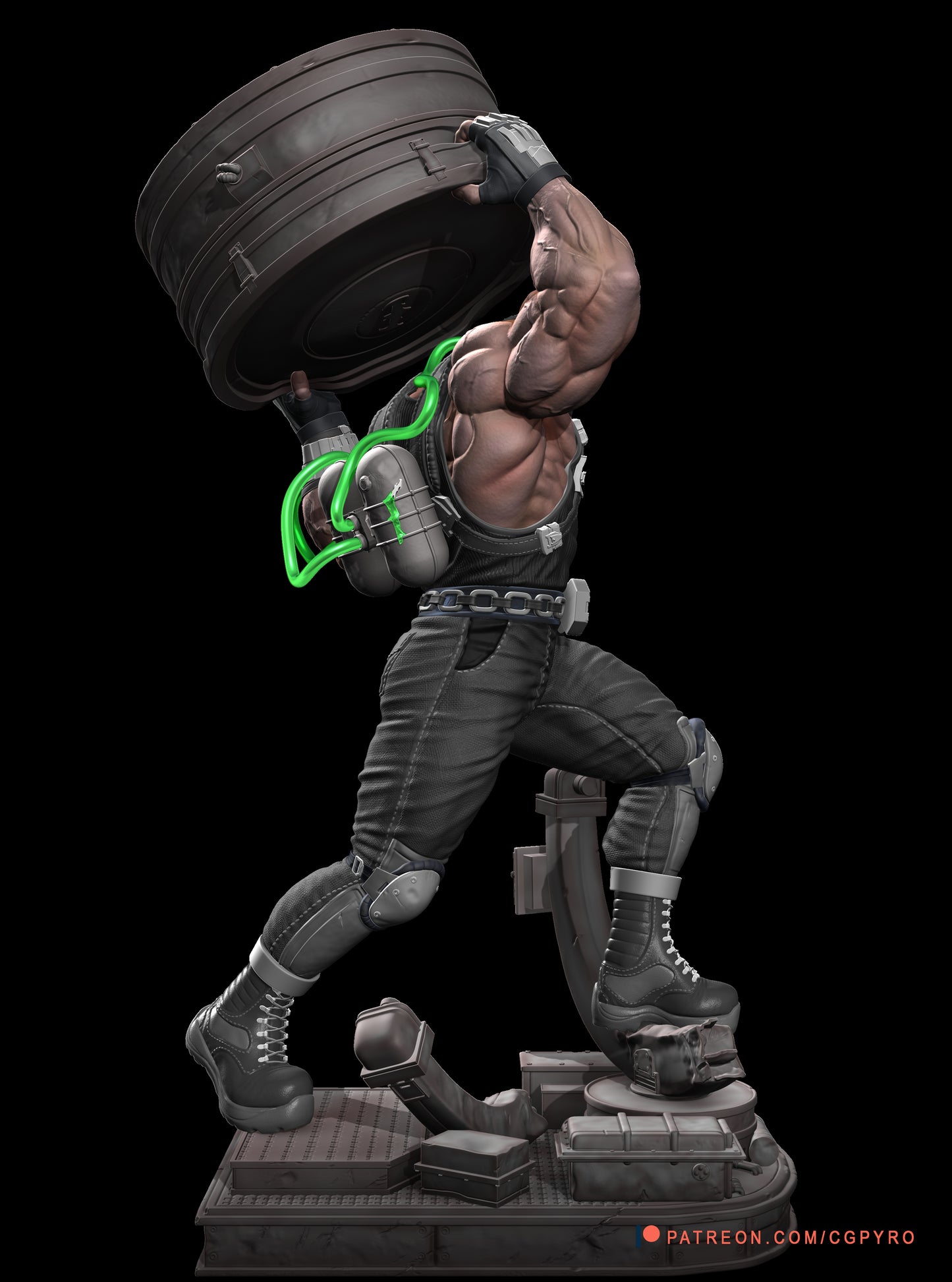 BANE: THE UNSTOPPABLE ENFORCER Sculpture(75mm to 500mm) - Unassembled/Unpainted/3D Print