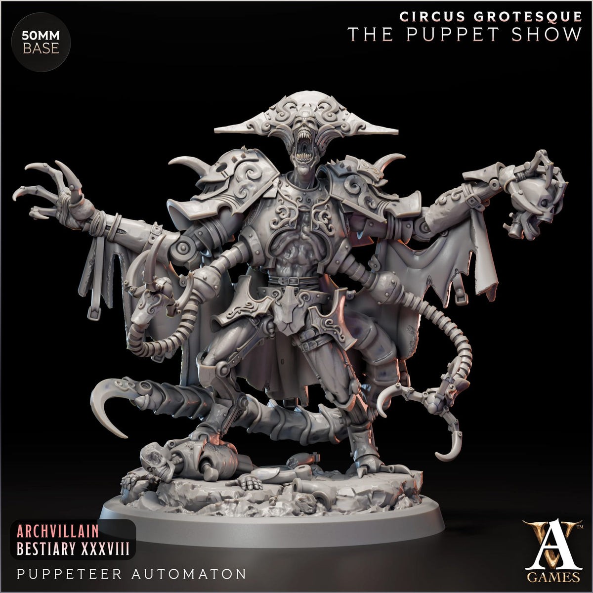 Puppeteer Automaton - The Puppet Master - Circus Grotesque - The Puppet Show - TTRPG - Wargaming - Mordheim - Dungeons and Dragons