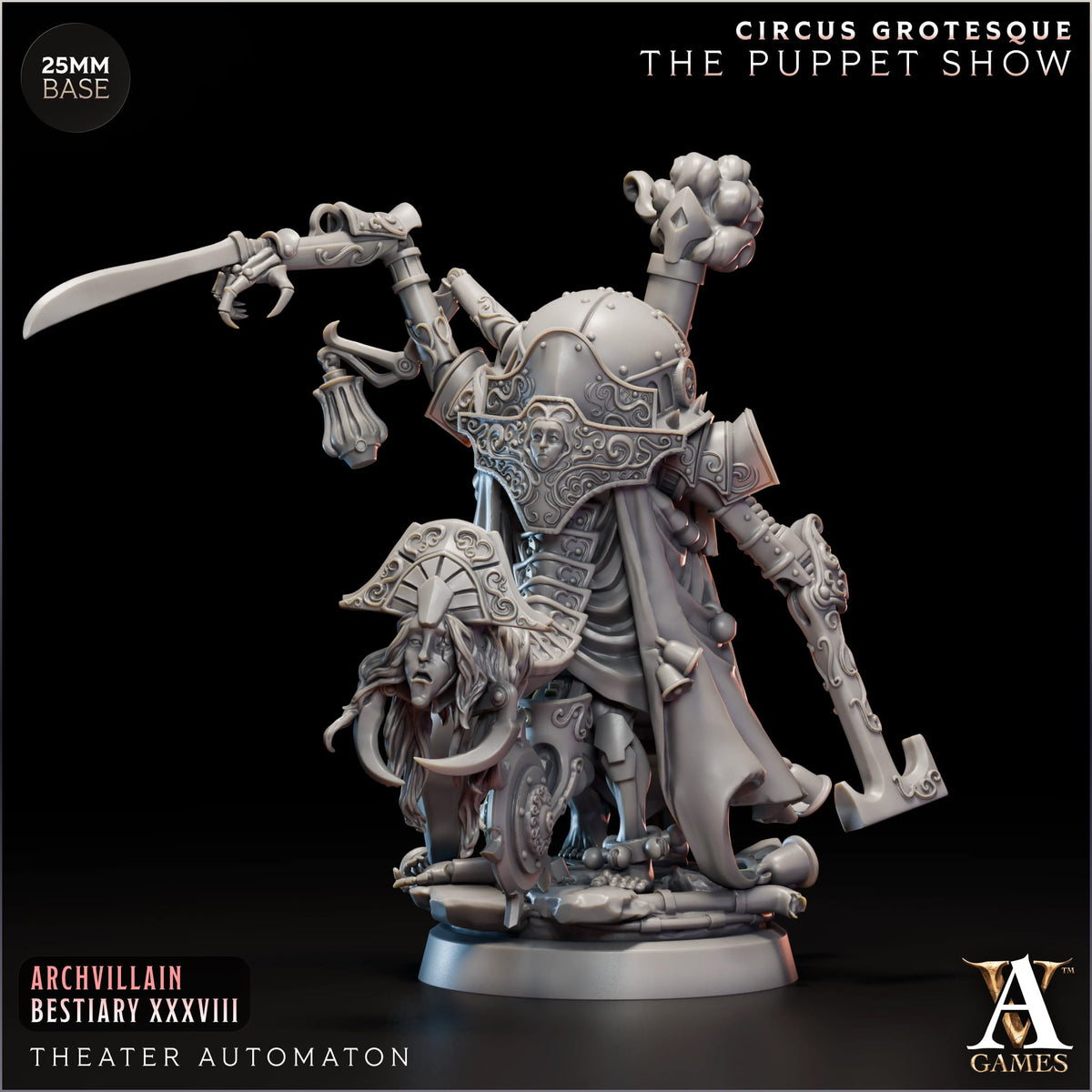 Theater Automaton - The Puppet Master - Circus Grotesque - The Puppet Show - TTRPG - Wargaming - Mordheim - Dungeons and Dragons