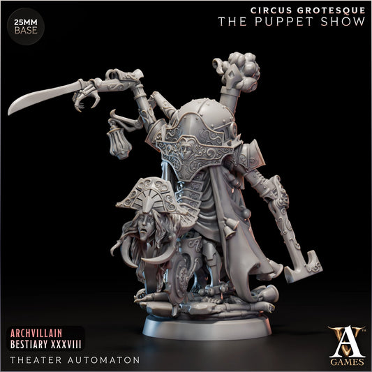 Automate de théâtre - Le maître marionnettiste - Cirque grotesque - Le spectacle de marionnettes - JDR - Wargaming - Mordheim - Donjons et Dragons
