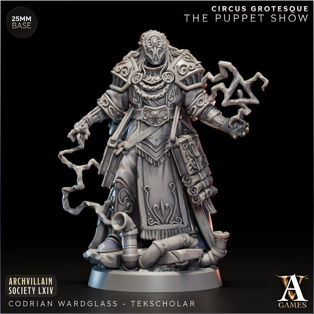 Codrian Wardglass - Tekscholar - The Puppet Master - Circus Grotesque - The Puppet Show - TTRPG - Wargaming - Mordheim - Dungeons and Dragons