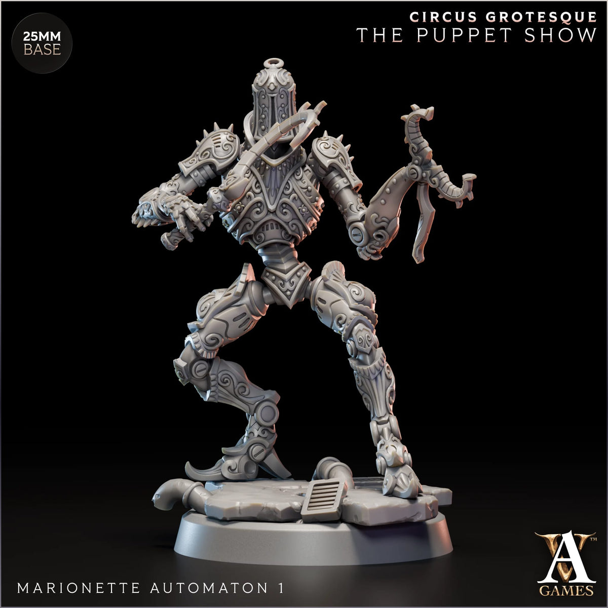 Automate Marionnette (x4) - Cirque Grotesque - Le Spectacle de Marionnettes - JdR - Wargaming - Mordheim - Donjons et Dragons