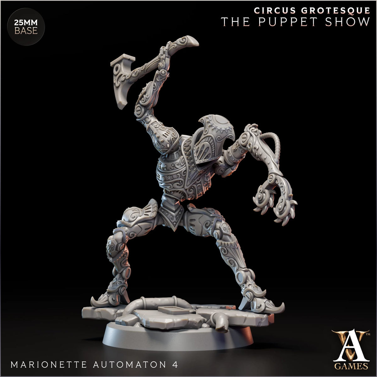 Automate Marionnette (x4) - Cirque Grotesque - Le Spectacle de Marionnettes - JdR - Wargaming - Mordheim - Donjons et Dragons