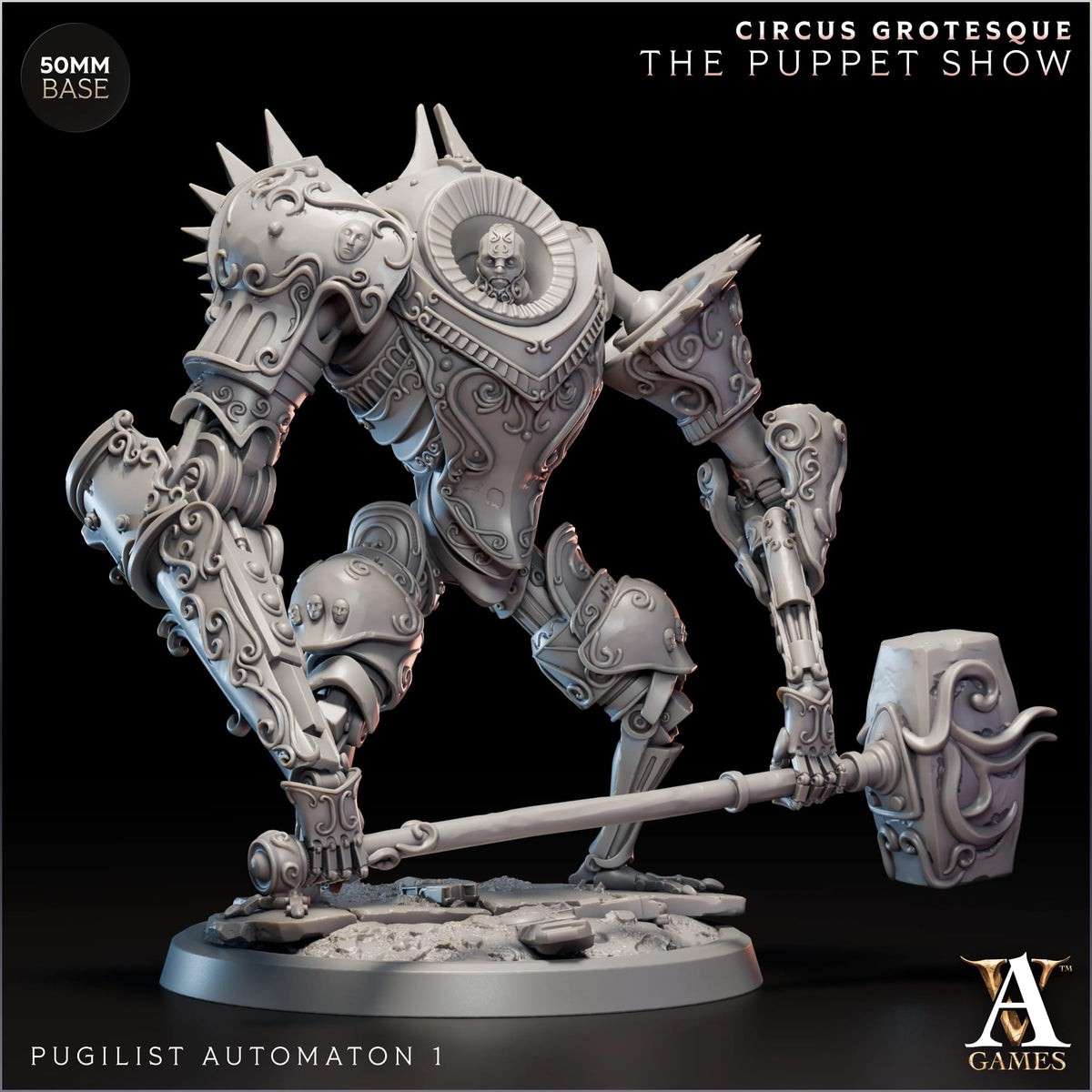 Pugilist Automaton - Circus Grotesque - The Puppet Show - TTRPG - Wargaming - Mordheim - Dungeons and Dragons