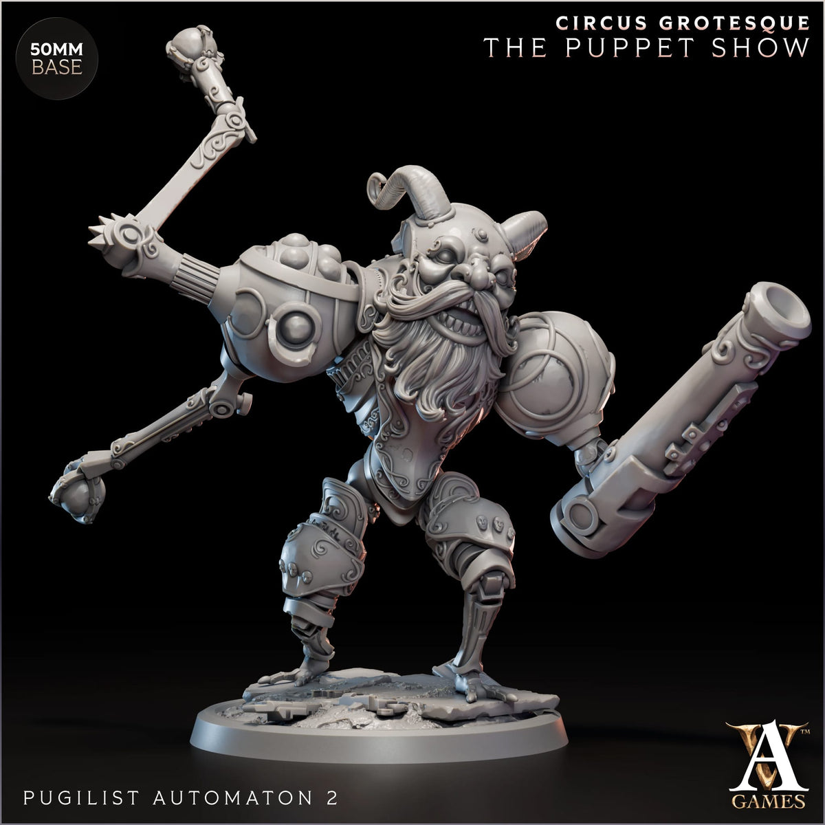 Pugilist Automaton - Circus Grotesque - The Puppet Show - TTRPG - Wargaming - Mordheim - Dungeons and Dragons