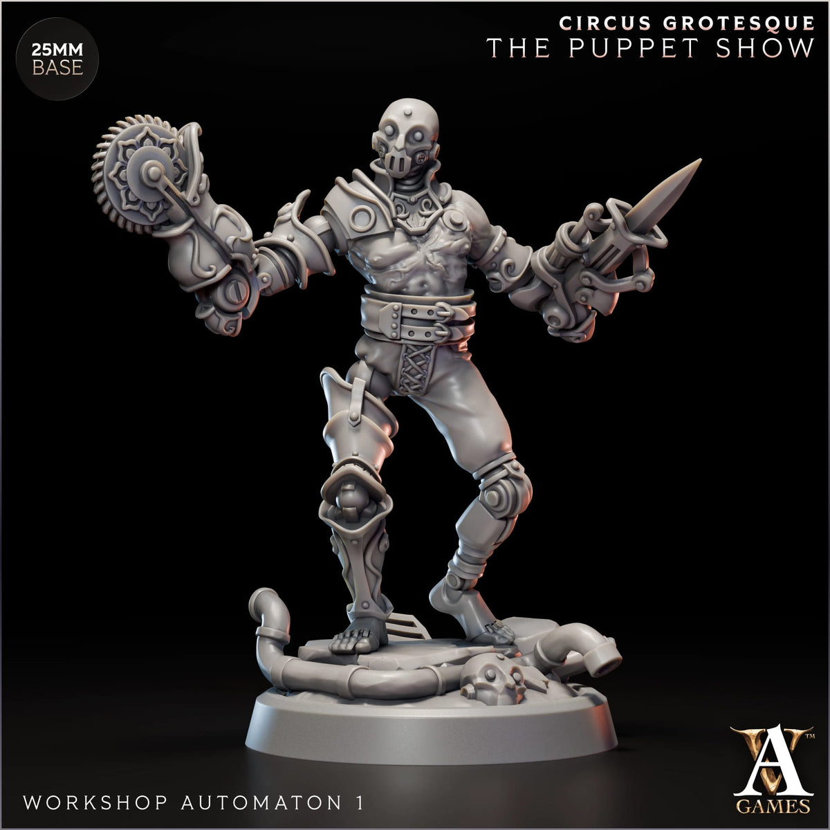 Workshop Automaton (x4) - Circus Grotesque - The Puppet Show - TTRPG - Wargaming - Mordheim - Dungeons and Dragons