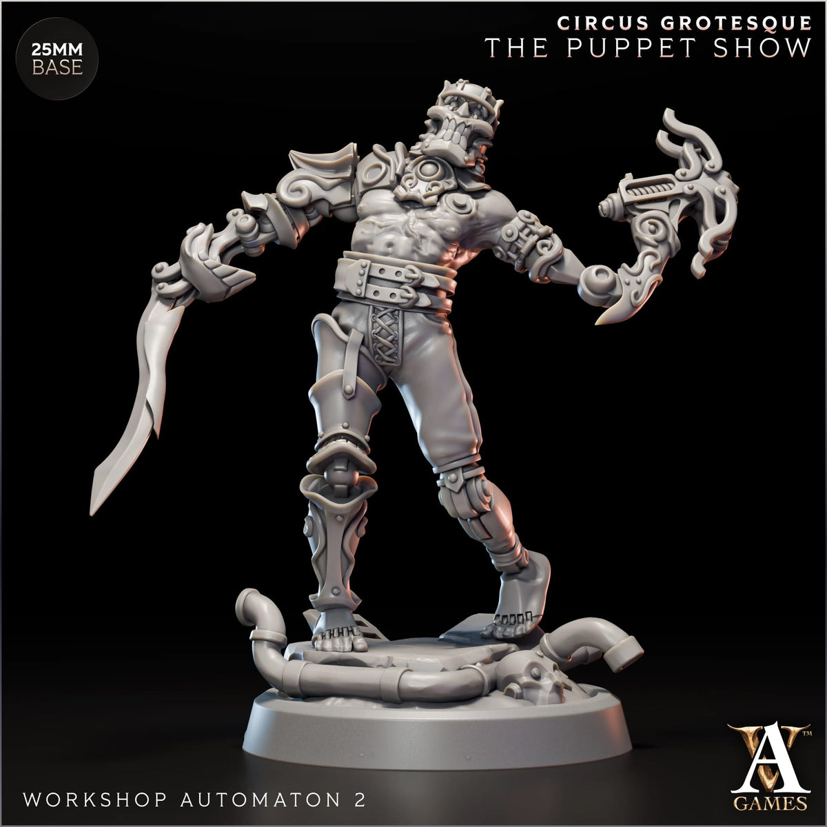 Workshop Automaton (x4) - Circus Grotesque - The Puppet Show - TTRPG - Wargaming - Mordheim - Dungeons and Dragons