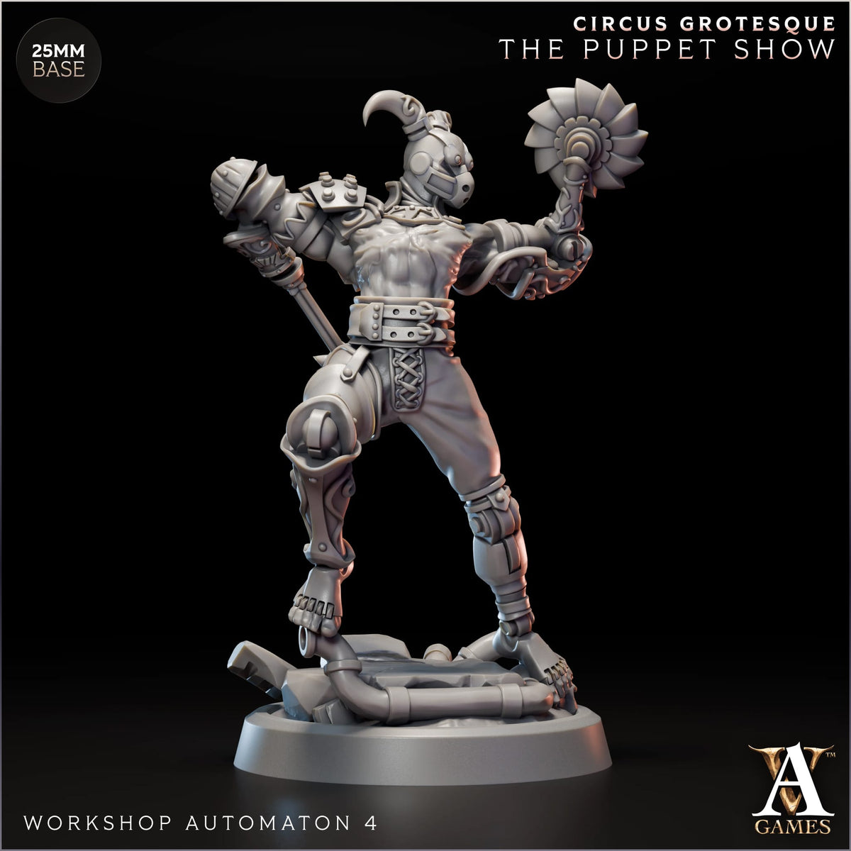 Workshop Automaton (x4) - Circus Grotesque - The Puppet Show - TTRPG - Wargaming - Mordheim - Dungeons and Dragons