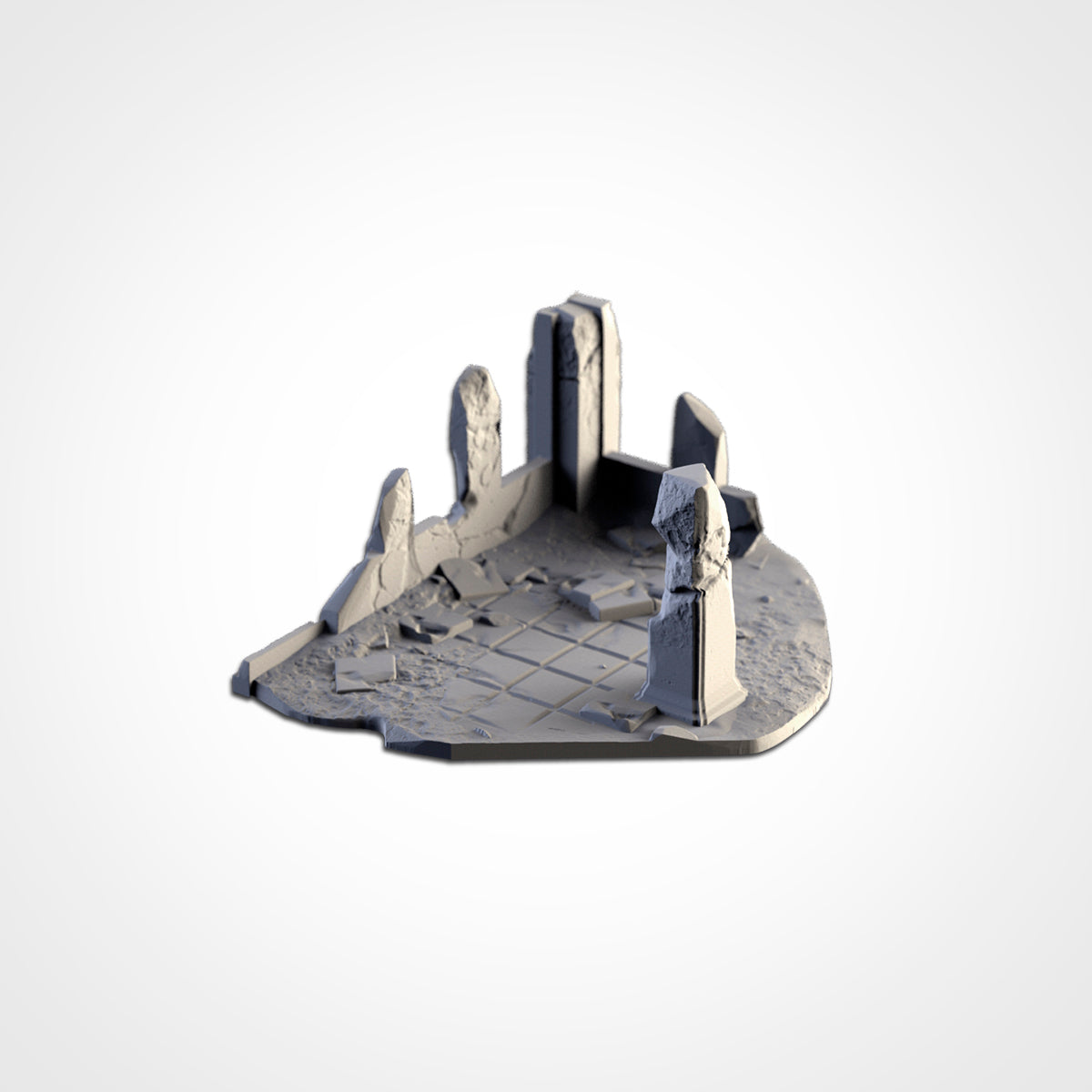 City Ruins - Terrain - Dungeons and Dragons - by Txarli Factory - Tabletop RPG Miniature - Roleplaying 3D Printed Fantasy Mini