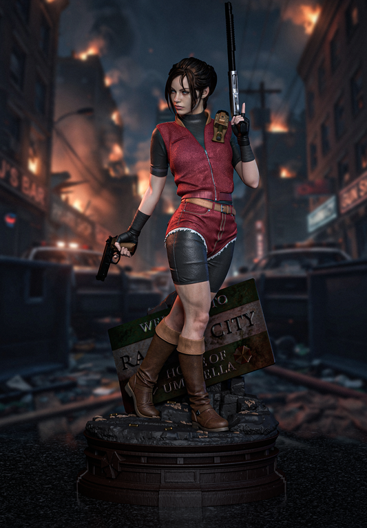 Sculpture de Claire Redfield (75 mm à 500 mm) - Non assemblée/Non peinte/Impression 3D