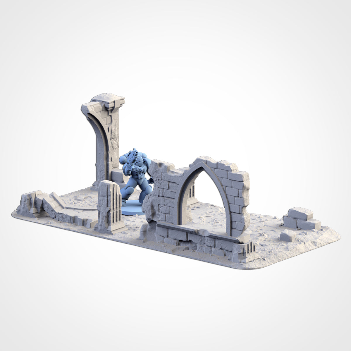 Classic Ruins - by Txarli Factory- Tabletop RPG Miniature - Roleplaying 3D Printed Fantasy Mini