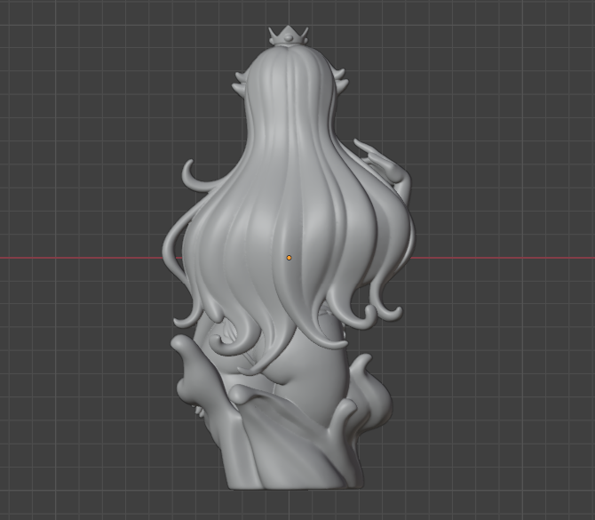 Princess Peach Bust (75mm to 500mm) - Unassembled/Unpainted/3D Print