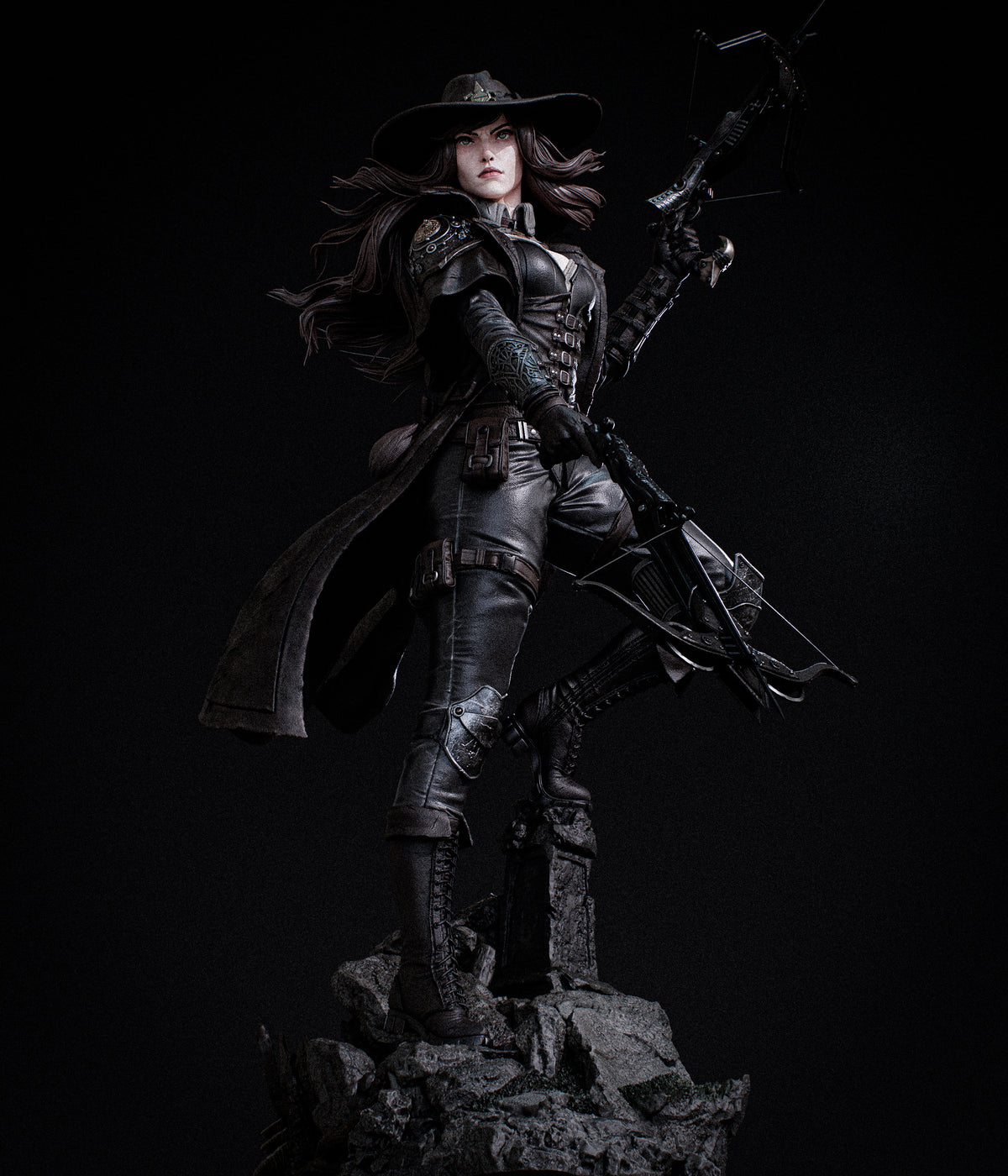 Witch Hunter Sculpture (75mm to 500mm) - Unassembled/Unpainted/3D Print