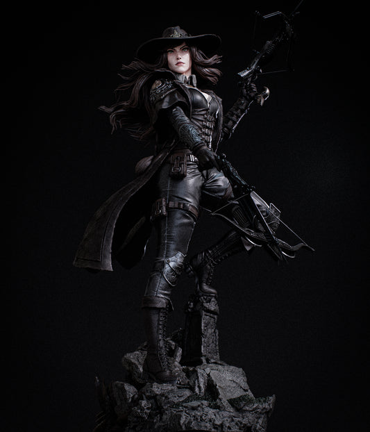 Sculpture de Chasseur de sorcières (75 mm à 500 mm) - Non assemblé/Non peint/Impression 3D