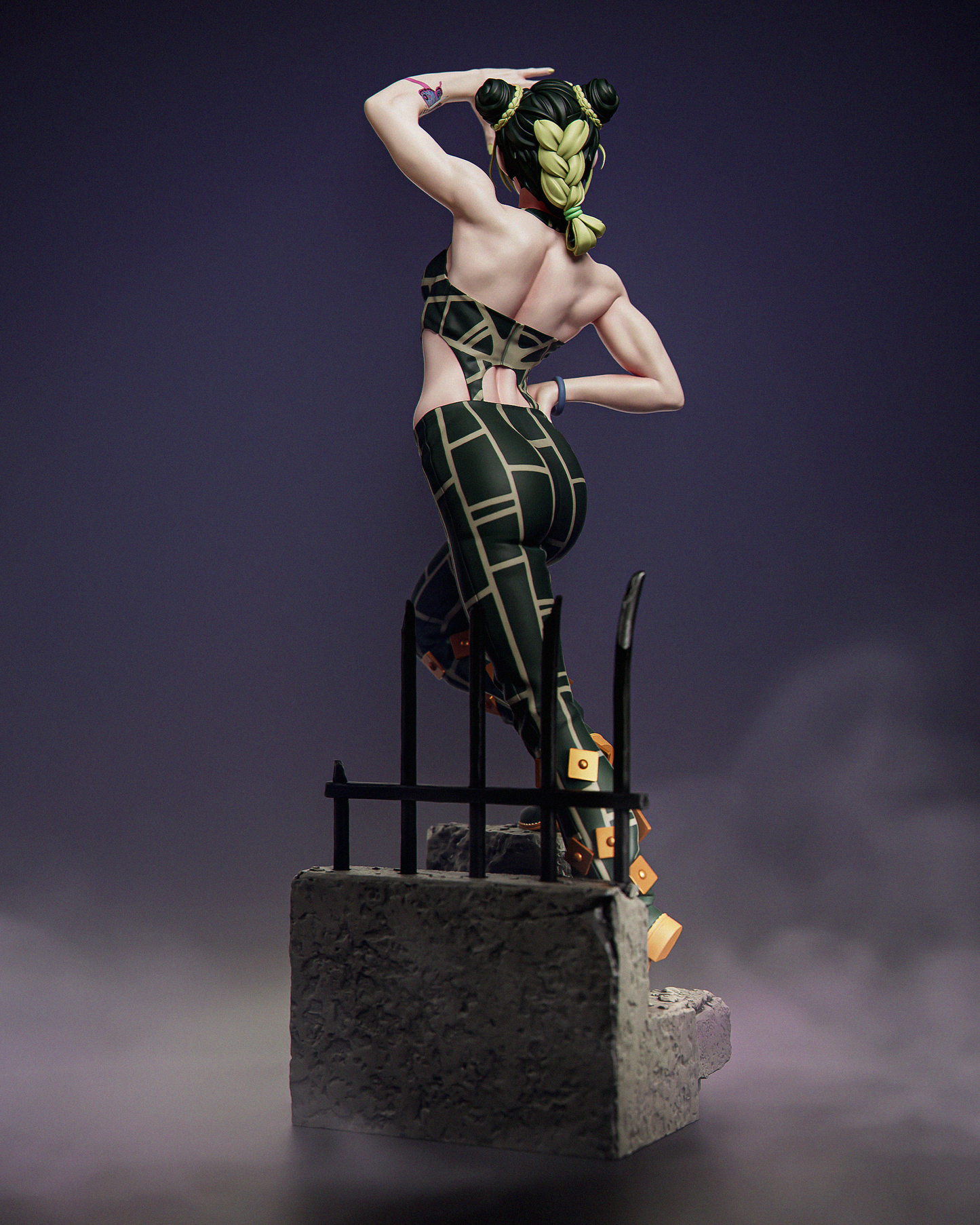 Jolyne Kujo Sculpture (75mm to 500mm) - Unassembled/Unpainted/3D Print