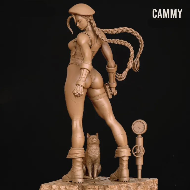 Cammy Sculpture (75mm - 300mm) Unpainted / Unassembled / 3D Printed