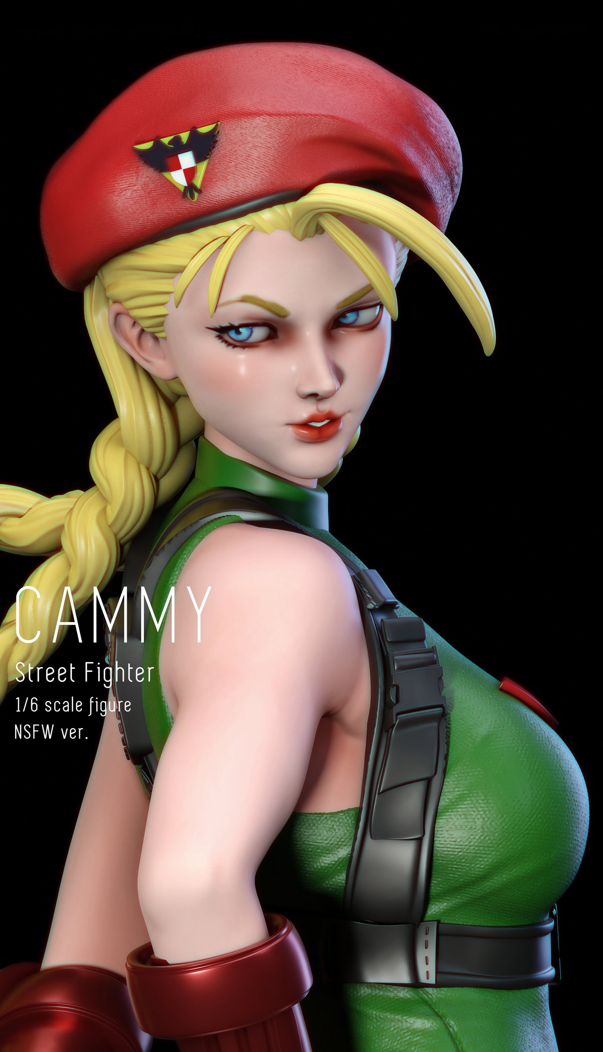 Cammy SFW/NSFW Sculpture (75mm to 500mm) - Unassembled/Unpainted/3D Print