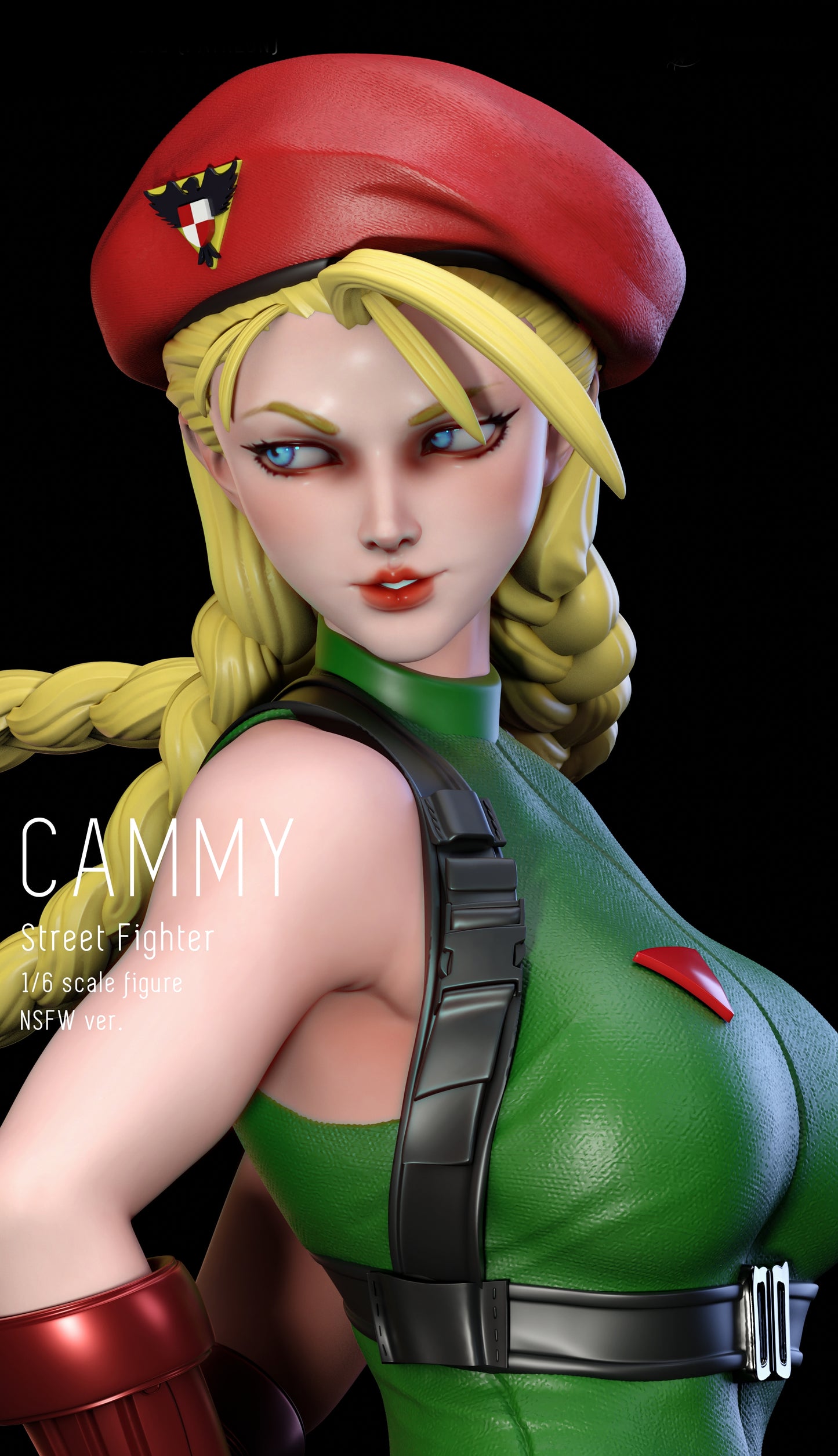 Cammy SFW/NSFW Sculpture (75mm to 500mm) - Unassembled/Unpainted/3D Print