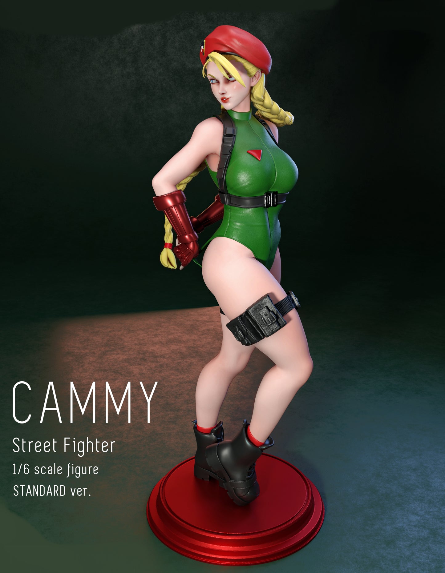 Cammy SFW/NSFW Sculpture (75mm to 500mm) - Unassembled/Unpainted/3D Print