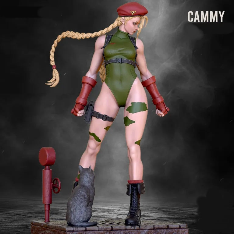 Cammy Sculpture (75mm - 300mm) Unpainted / Unassembled / 3D Printed