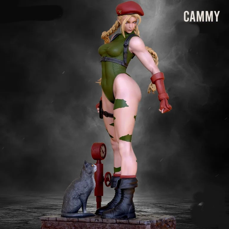 Cammy Sculpture (75mm - 300mm) Unpainted / Unassembled / 3D Printed