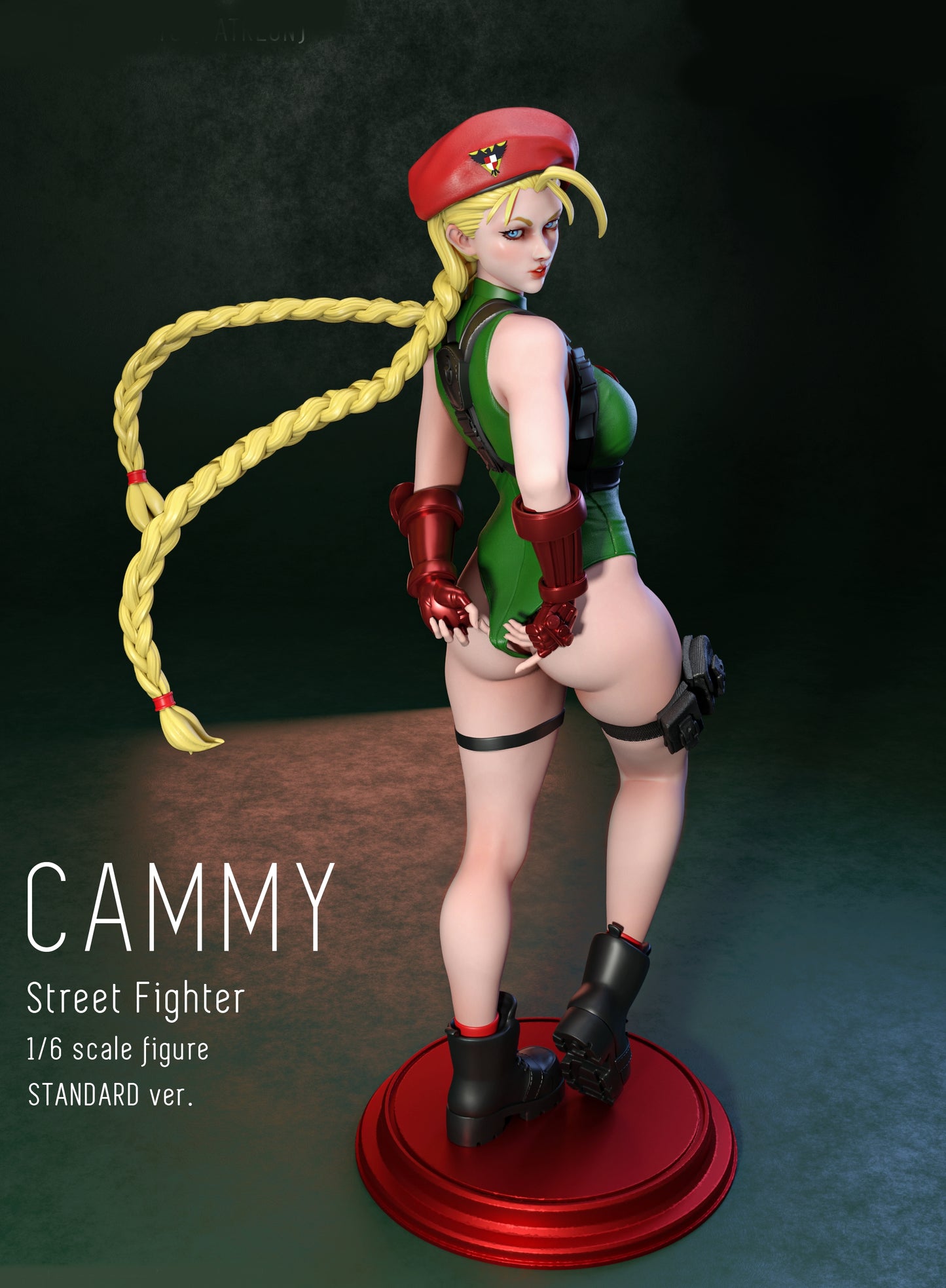 Cammy SFW/NSFW Sculpture (75mm to 500mm) - Unassembled/Unpainted/3D Print