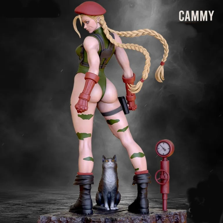 Cammy Sculpture (75mm - 300mm) Unpainted / Unassembled / 3D Printed